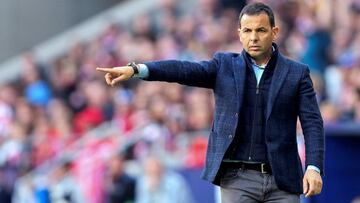 GRAF3149. MADRID, 24/02/2019.- El entrenador del Villarreal Javier Calleja da instrucciones a sus jugadores, durante el partido de la vig&eacute;simo quinta joranda de Liga que disputan en el estadio Wanda Metropolitano de Madrid . EFE /Emilio Naranjo