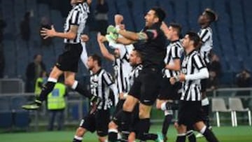 Juventus celebr&oacute; un importante triunfo ante Lazio en la capital italiana.