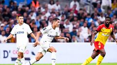 77 Amine HARIT (om) during the Ligue 1 Uber Eats match between Marseille and Lens at Orange Velodrome on October 22, 2022 in Marseille, France. (Photo by Philippe Lecoeur/FEP/Icon Sport via Getty Images) - Photo by Icon sport