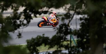 Marc Márquez durante la clasificación del Gran premio de la República Checa. 