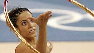 <b>ORGULLOSA. </b>Almudena está muy contenta tanto por sus tres finales olímpicas como por el octavo puesto de Atenas.