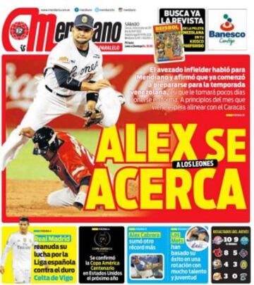 Portadas de la prensa mundial