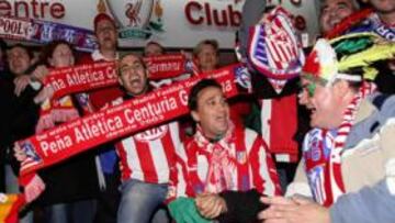 <b>SE DESPLAZARÁN. </b>2.500 hinchas estarán el próximo día 29 en Liverpool. El año pasado, en el partido de Champions, ya se hicieron notar en la ciudad inglesa.