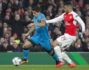 Luis Suárez and Coquelin.