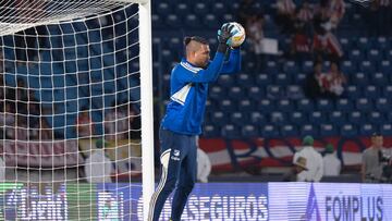 Álvaro Montero previo a un partido de Millonarios.