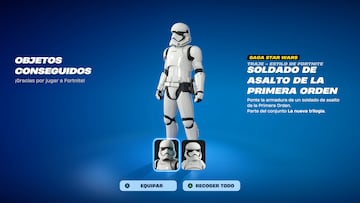 fortnite star wars skin gratis soldado asalto primera orden