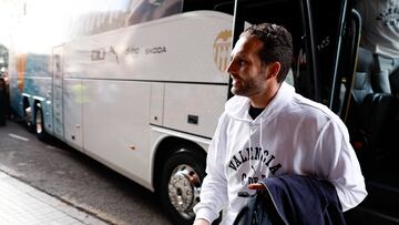 Rub¨¦n Baraja, en el partido de leyendas que se jug¨® en Mestalla.