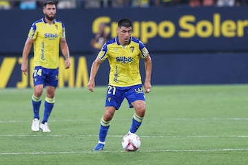 Tomás Alarcón en el encuentro frente al Tenerife.