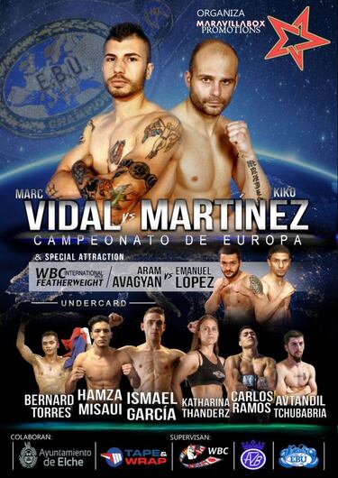 As retransmitirá el Europeo entre Marc Vidal y Kiko Martínez