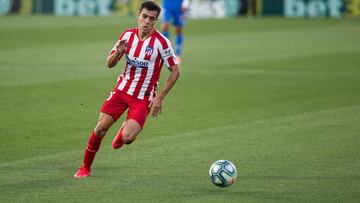 Manu Sánchez en el partido ante el Getafe.