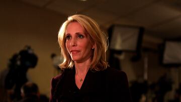 Dana Bash at a "victory rally" following the 2012 New Hampshire Republican primary in Manchester, New Hampshire for Ron Paul.