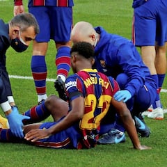 Ansu ha sufrido reacciones alérgicas en la rodilla