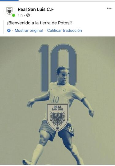 Ronaldinho regresa al futbol mexicano