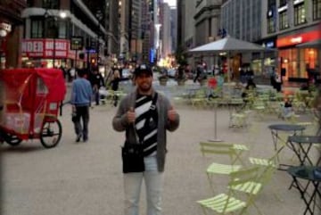 Las imágenes de Aguero en Nueva York
