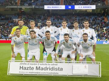 Equipo del Real Madrid.