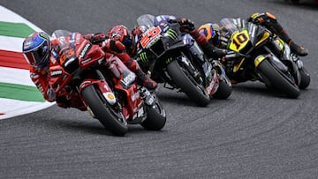 Bagnaia, por delante de Quartararo y Marini en Mugello.