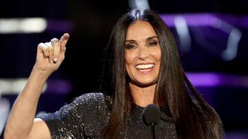 Demi Moore se ríe de su matrimonio con Bruce Willis estando él delante