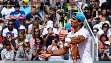 Nadal, en un entrenamiento. 