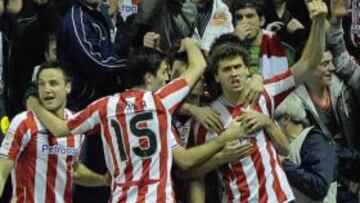 <b>PROTAGONISTA. </b>Llorente celebra el tanto ante el Real Madrid.