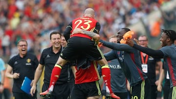 Bélgica celebró el triunfo.