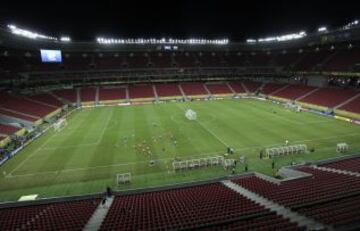 Las imágenes del entrenamiento de La Roja