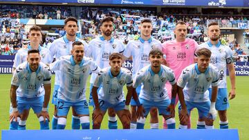 Once del Málaga CF ante el Real Murcia.