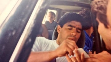 La historia de un hincha de Racing con Maradona que se volvió viral