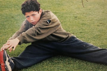 Cristiano Ronaldo en la cantera del Sporting de Lisboa. 