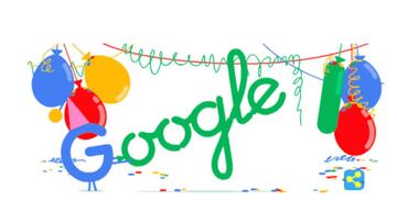 Google cumple 18 años. Imágen: Google