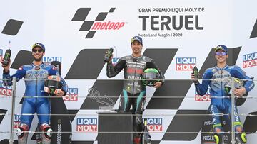 Franco Morbidelli, Álex Rins y Joan Mir coparon los puestos de honor de la carrera