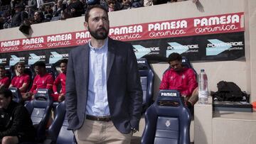 Head coach  of Girona FC Pablo Machin  before  the Spanish La Liga Santander soccer match between Villarreal CF vs Girona CF at  La Ceramica  Stadium on March 3, 2018.