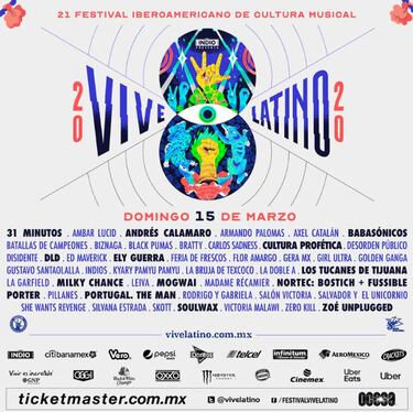 Así quedó la distribución de bandas por día del Vive Latino