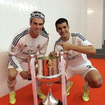 La fiesta del campeón desde las redes sociales. Gareth Bale y Morata.