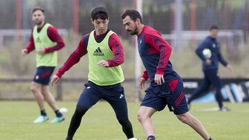 Sesi&oacute;n de entrenamiento del Osasuna.