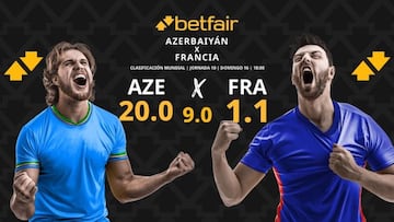 Azerbaiyán vs. Francia: horario, dónde ver, pronósticos y clasificación