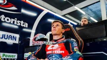 Sergio García Dols, en el box del MSi Racing.