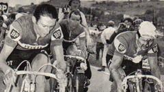 Poulidor qued&oacute; ensangrentado tras su ca&iacute;da del Tour de 1968.