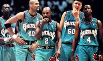 Pocas camsetas más feas que la de los Vancouver Grizzlies.