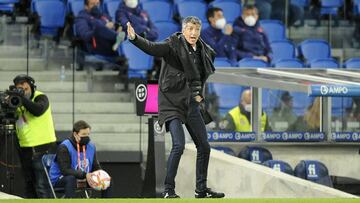 Imanol, ante el Atlético