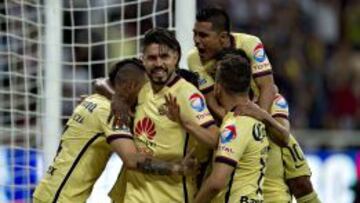 Oribe marcó el segundo de las Águilas en un gran partido.
13/03/2016/MEXSPORT/Osvaldo Aguilar.