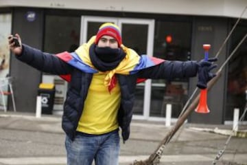 El aforo del estadio Germán Becker en Temuco será lleno en su mayoría por hinchas colombianos.