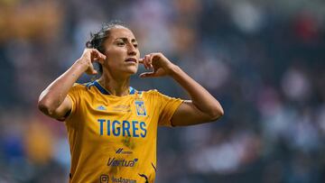 during the game Monterrey vs Tigres UANL, corresponding to Final first leg round match of Torneo Apertura Grita Mexico A21 of the Liga BBVA MX Femenil, at BBVA Bancomer Stadium, on December 17, 2021.
 
 &amp;lt;br&amp;gt;&amp;lt;br&amp;gt;
 
 durante el p