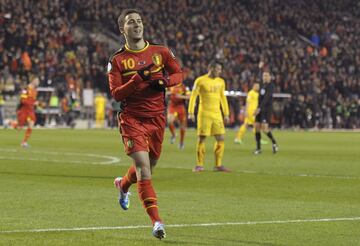 Hazard ha participado con la selecci¨®n de B¨¦lgica el Mundial de 2014, la Eurocopa de 2016 y el Mundial de 2018.
