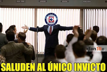 El invicto de Cruz Azul en los memes que circulan en la red