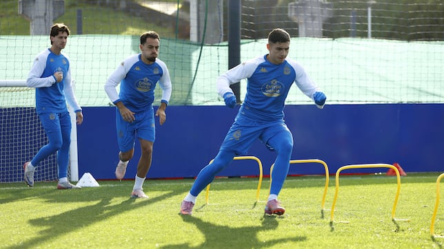 Dos cohetes en Riazor