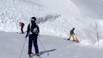 Avalancha en Chamonix, Francia