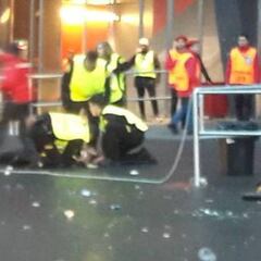 Ultras del Marsella hieren en el cuello a un guardia de seguridad