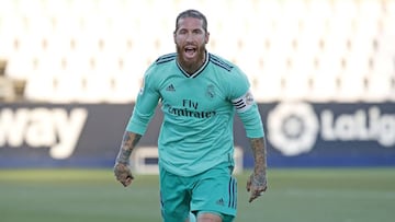 Ramos, durante el Leganés-Real Madrid.