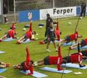 El Atlético vuelve a los entrenamientos siendo líder