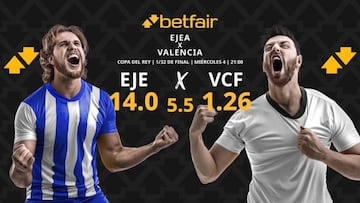 CD Ejea vs. Valencia CF: horario, TV, pronósticos, estadísticas y cuadro